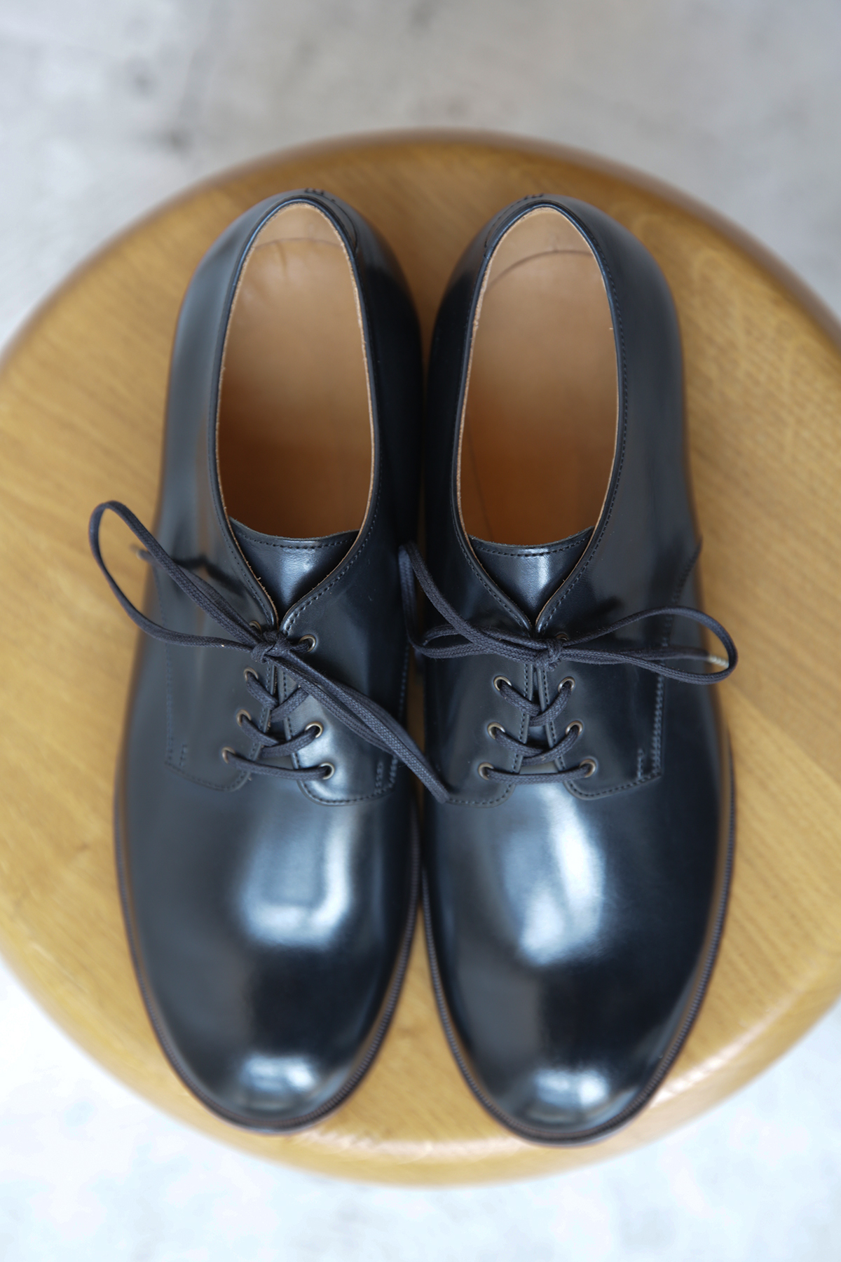 Blucher plain toe 4 hole/Baby calf mckay | ANOTHER LOUNGE