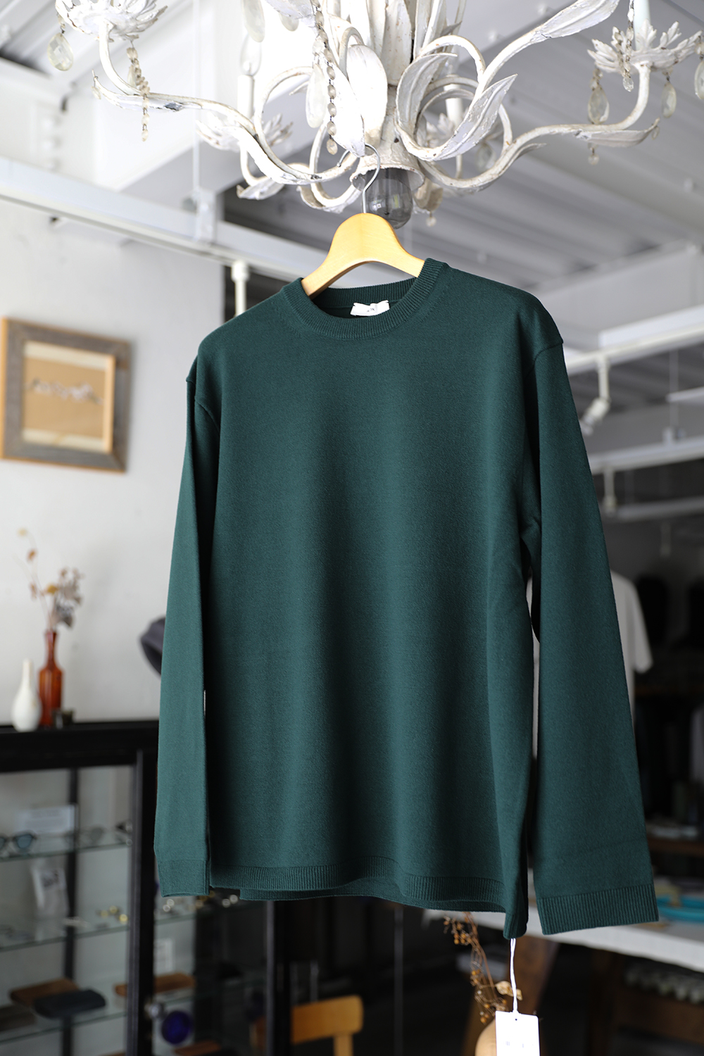 ATON」NATURAL DYE WOOL CREW NECK SWEATER | ANOTHER LOUNGE