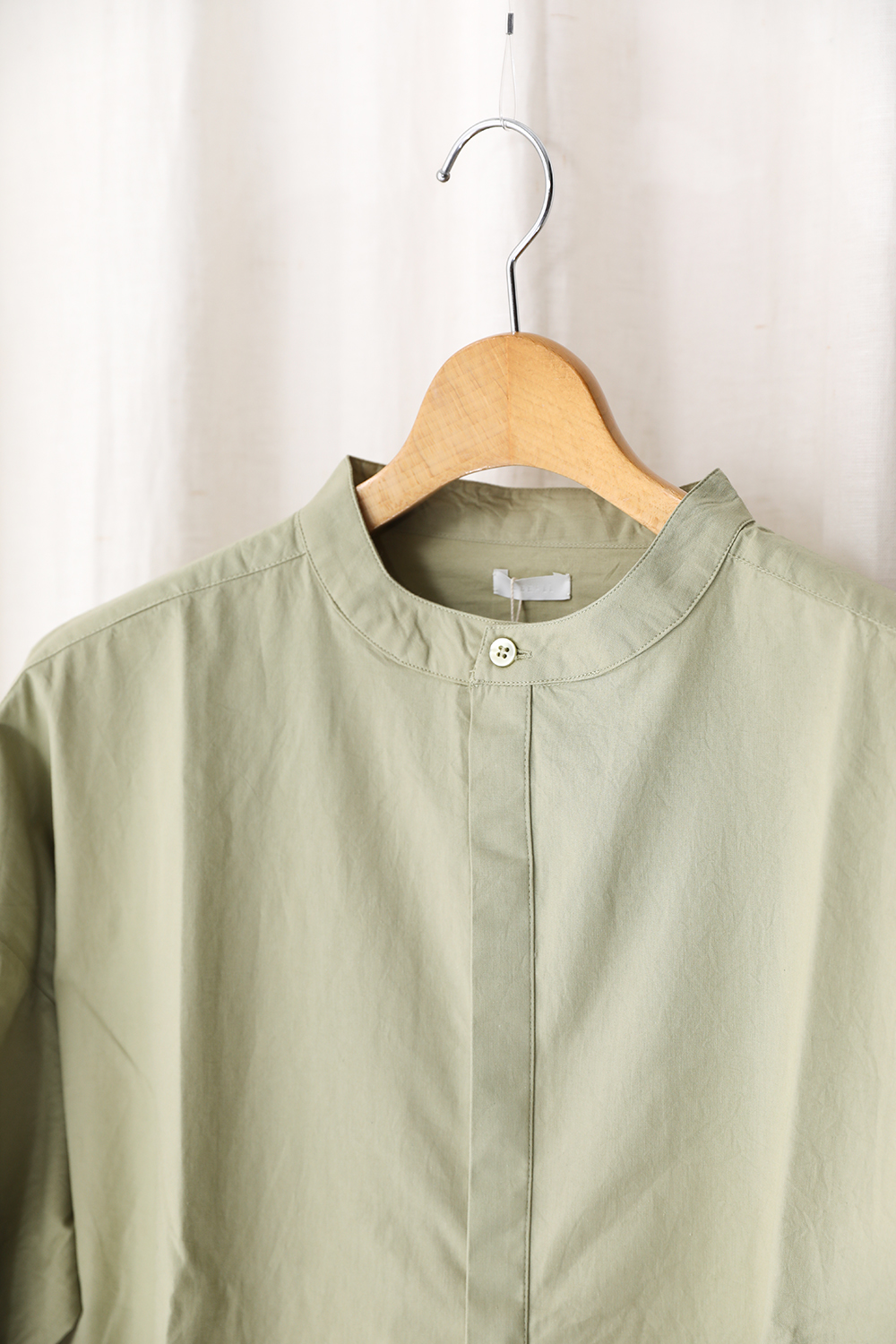 SEEALL」OVERSIZED BAND COLLAR SHIRTS | ANOTHER LOUNGE