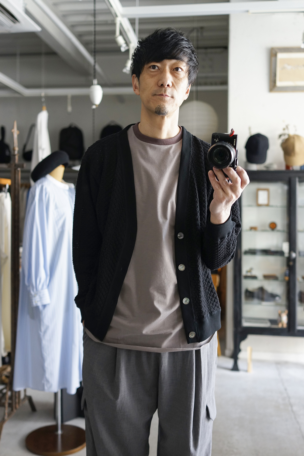 FACTOTUM」Race Cardigan ＆ Trim Crew Neck Tee | ANOTHER LOUNGE