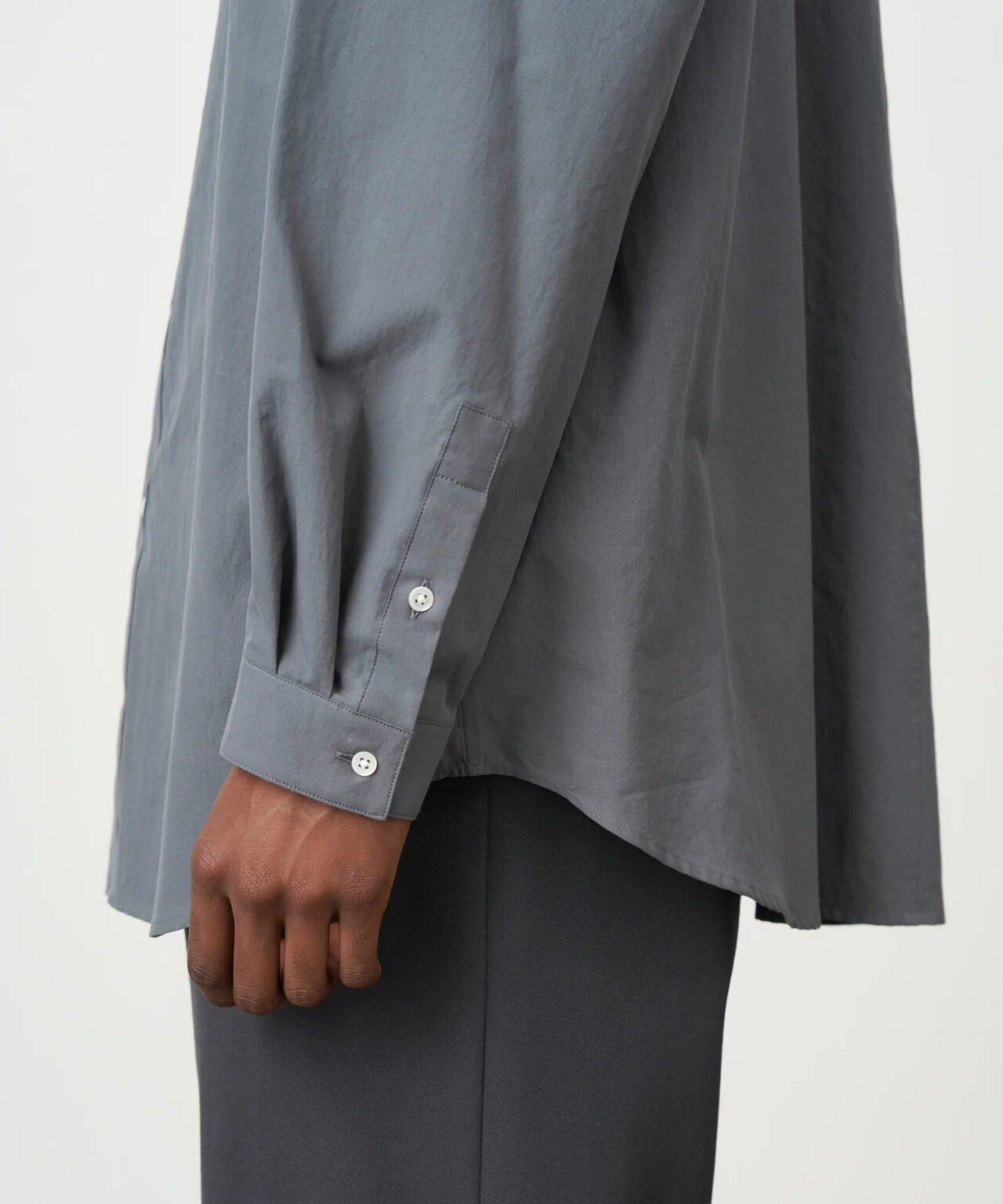 ATON - ATON SHRINK BROAD OVERSIZED SHIRT エイトン 0の+inforsante.fr