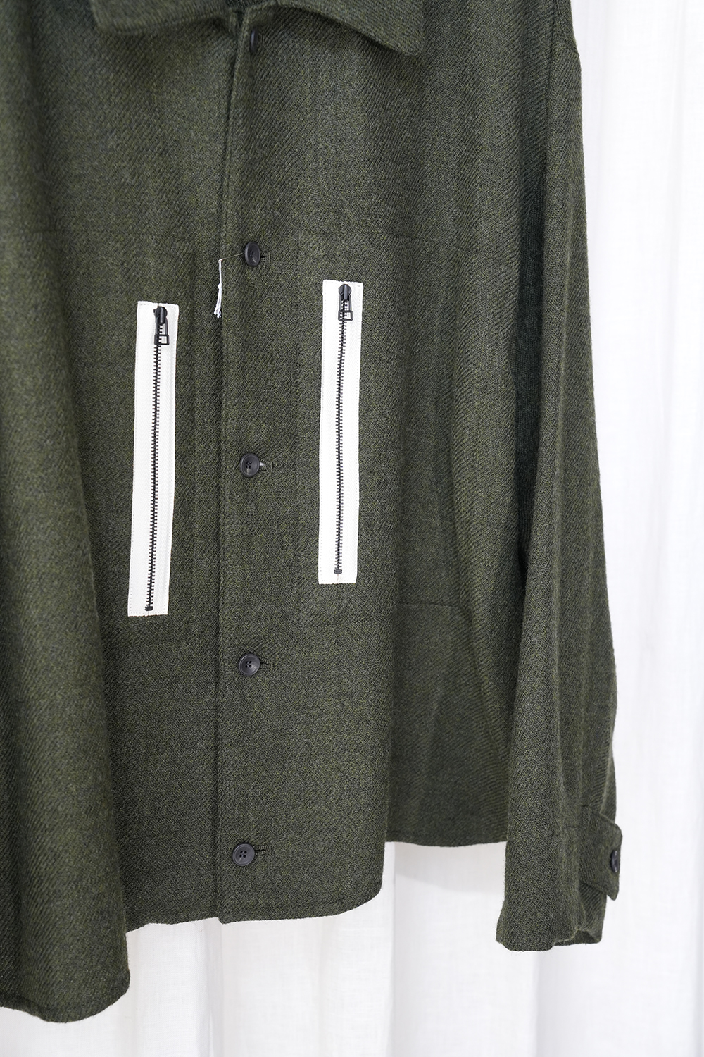 WOOL TWILL OVERSIZE SHIRT | ANOTHER LOUNGE