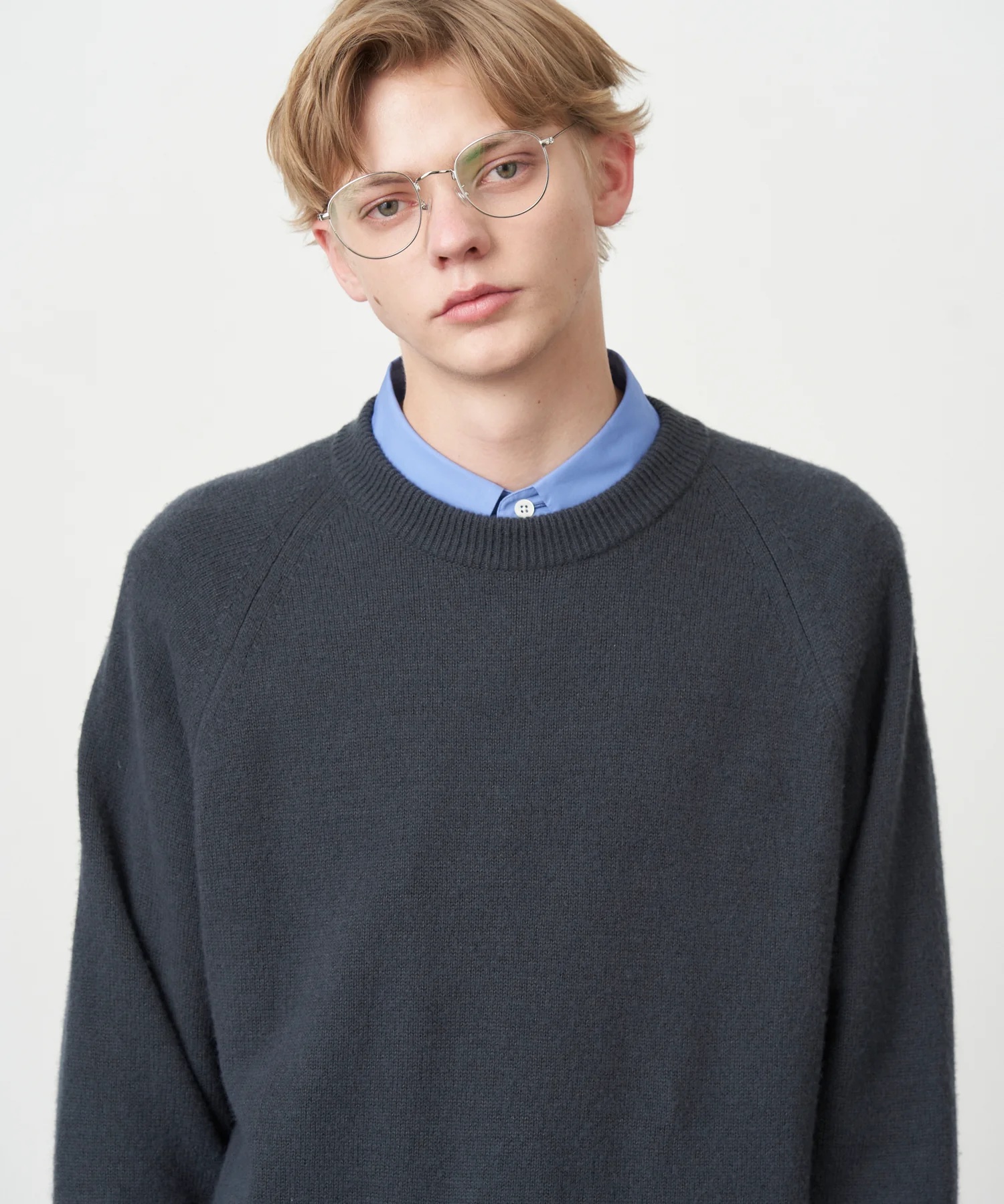 ATON」WOOL COTTON BRUSHED | CREWNECK SWEATER ＆ HIGHNECK SWEATER