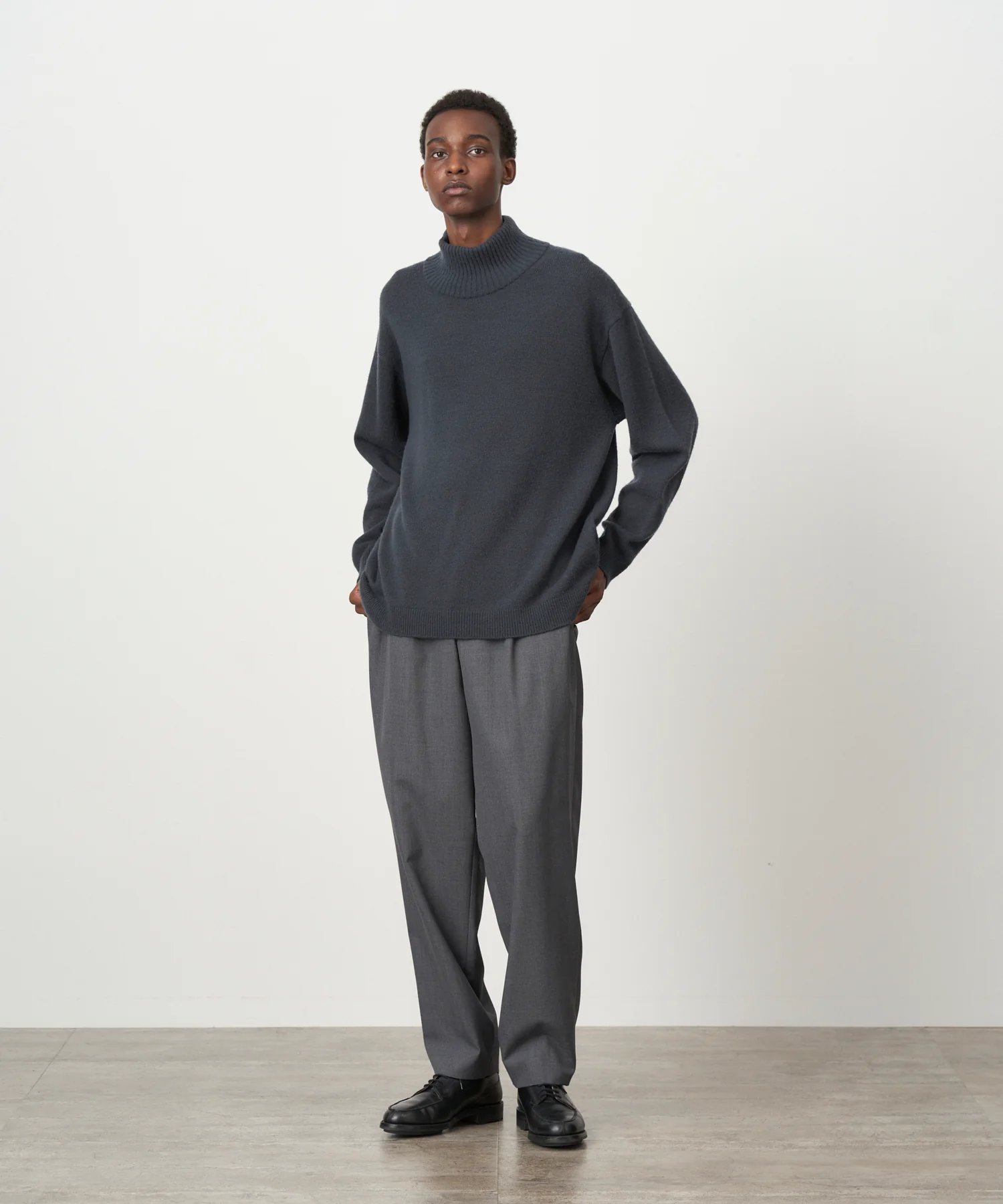 ATON」WOOL COTTON BRUSHED | CREWNECK SWEATER ＆ HIGHNECK SWEATER