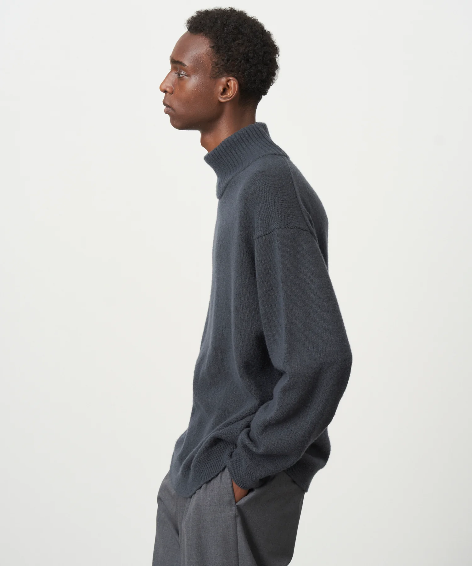 ATON」WOOL COTTON BRUSHED | CREWNECK SWEATER ＆ HIGHNECK SWEATER