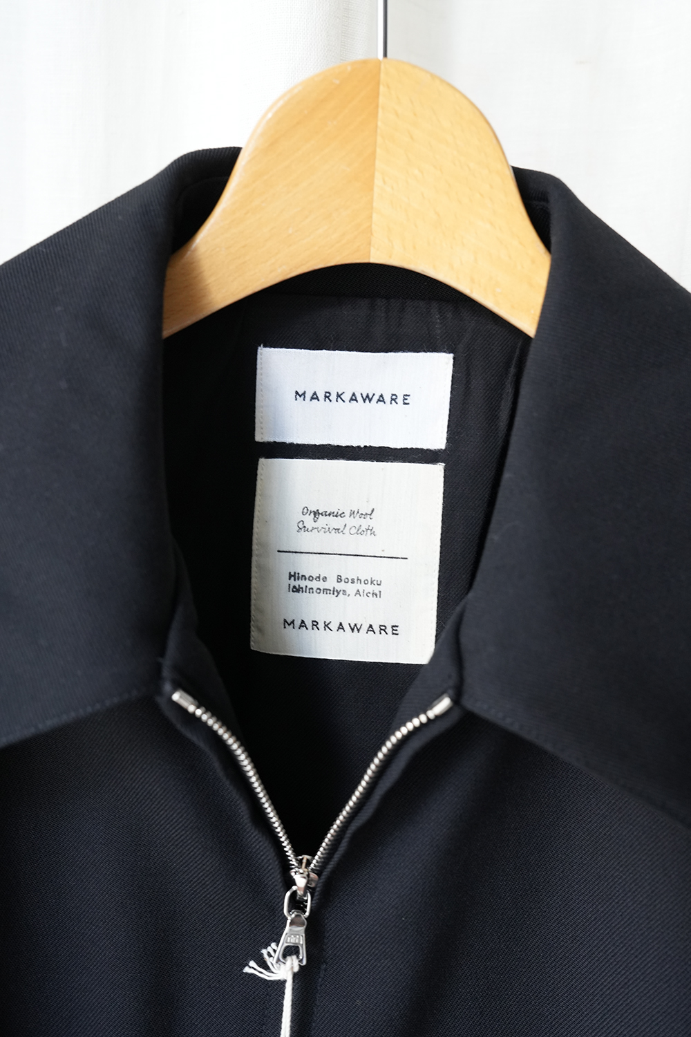 MARKAWARE」ORGANIC WOOL SURVIVAL CLOTH WIDE SPORTS JACKET