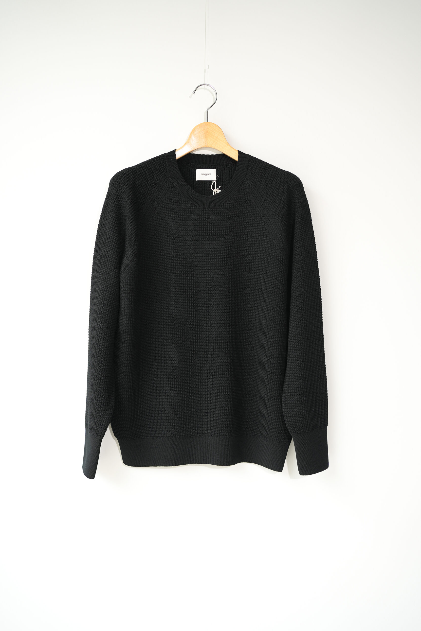 Middle-gauge Waffle Knit Crewneck PO