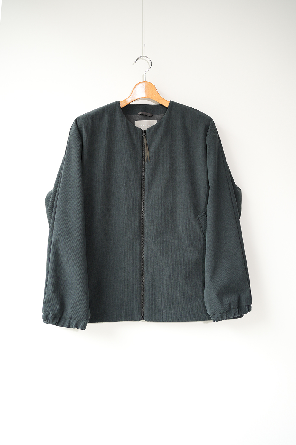 TRICOT CORDUROY COLLARLESS BLOUSON